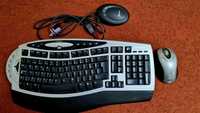 Teclado Microsoft Wireless Comfort Keyboard 1.0A e rato