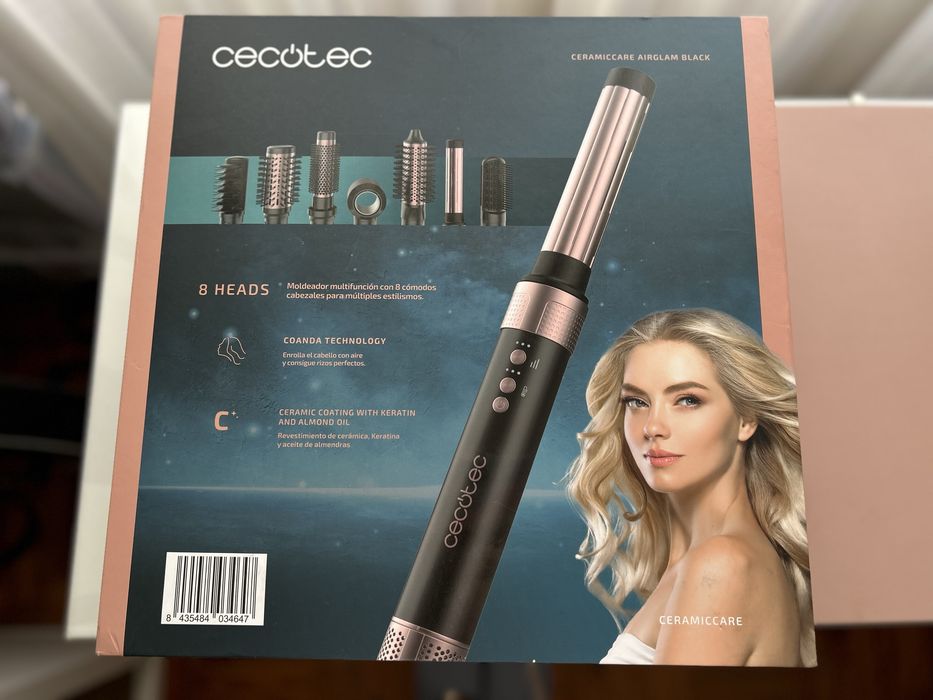 Bamba CeramicCare AirGlam Black Modelador multifunções 8 em 1