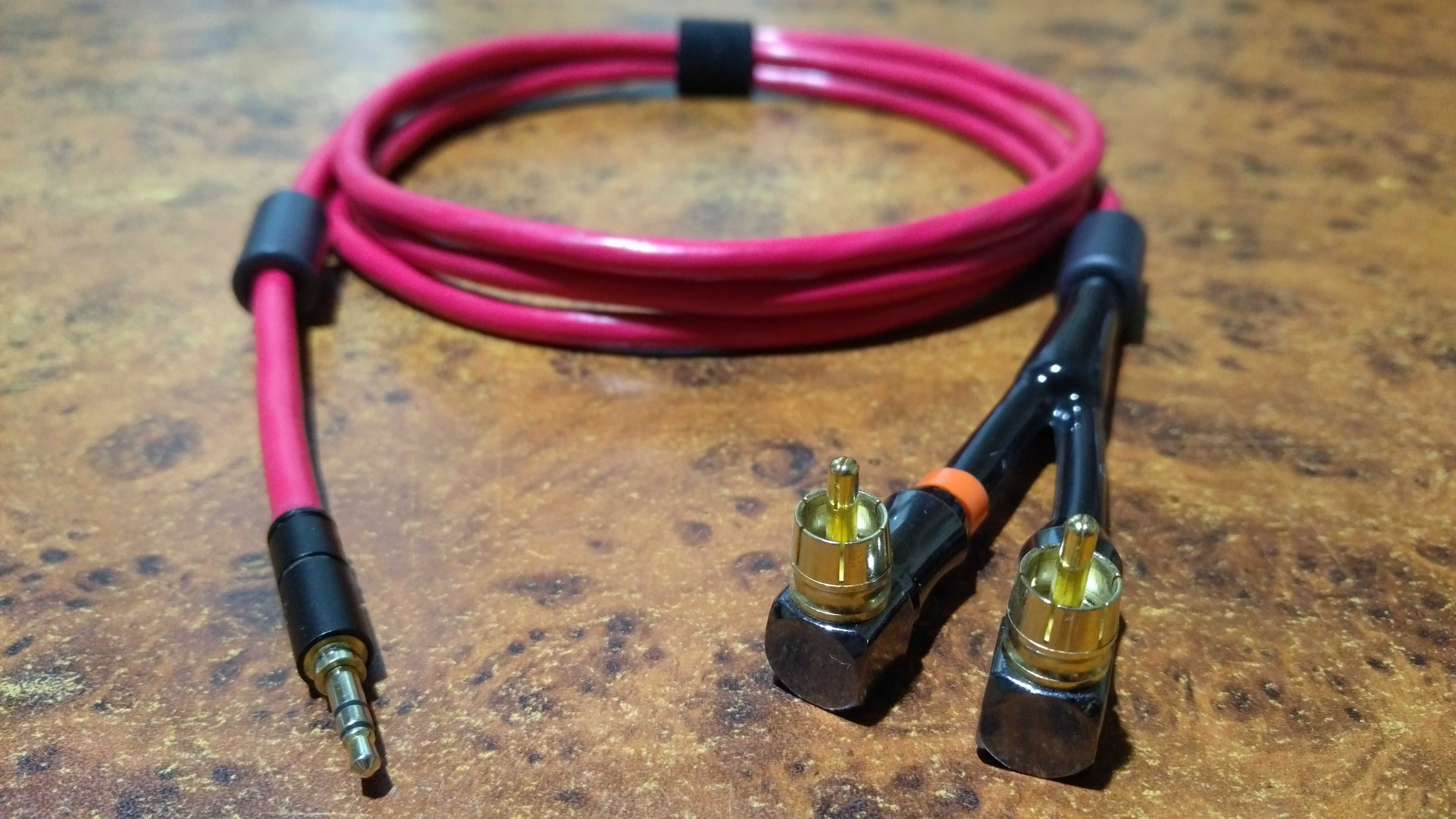 Hi-Fi AUX кабель mini-jack 3.5mm/2RCA (2*1,0 мм2) двойной экран - 2м