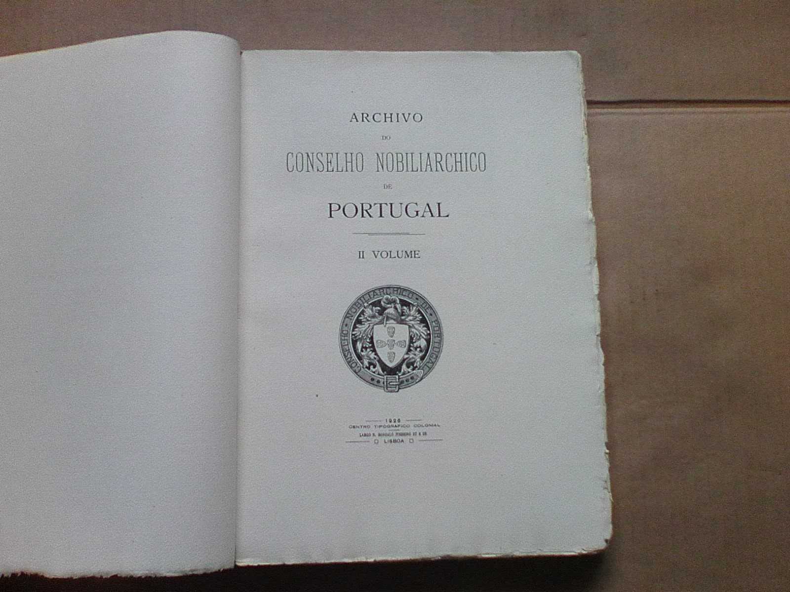 Archivo do conselho nobiliarchico de Portugal - II Volume