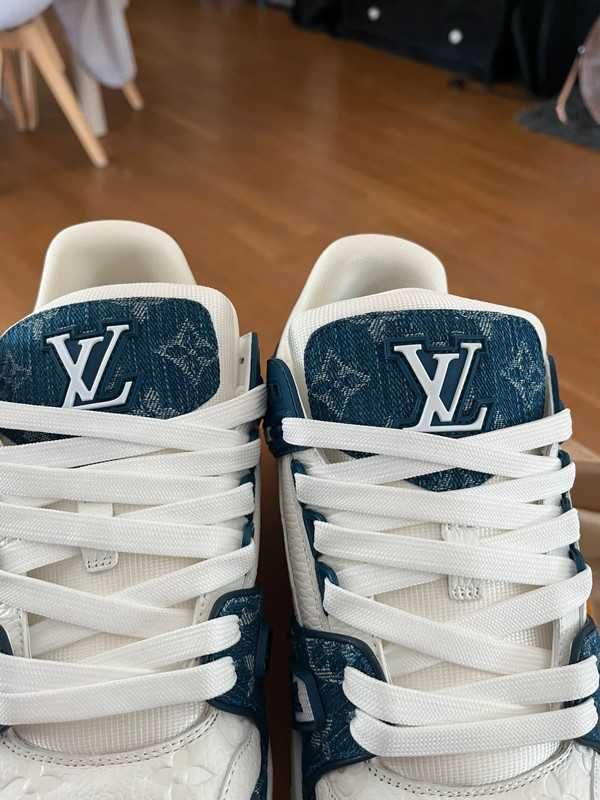Louis Vuitton LowLvTrainerBlue Oryglnał Nowe Trampki MamKwit 44