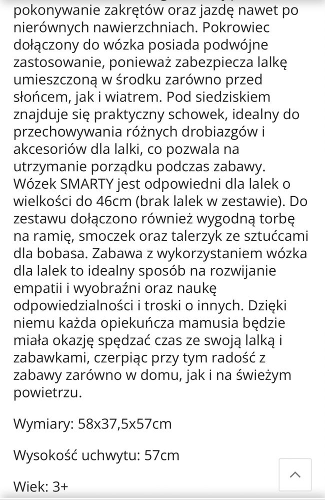 wózek dla lalek