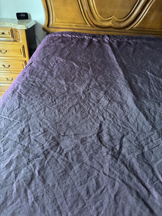 Cobertor cama de casal roxo