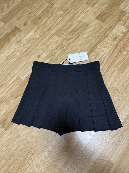 ZARA юбка-шорты серого цвета, размер S