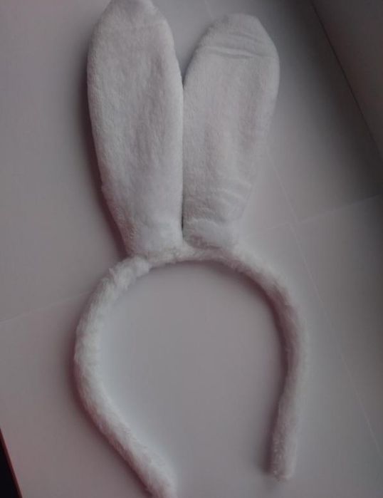 Обруч с ушками серые