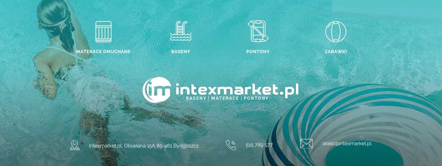 Materac dmuchany łóżeczko turystyczne z pompką i torbą INTEX