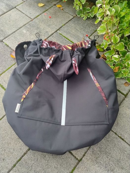 Softshell osłonka otulacz do chust nosidełek z odpinanym polarem
