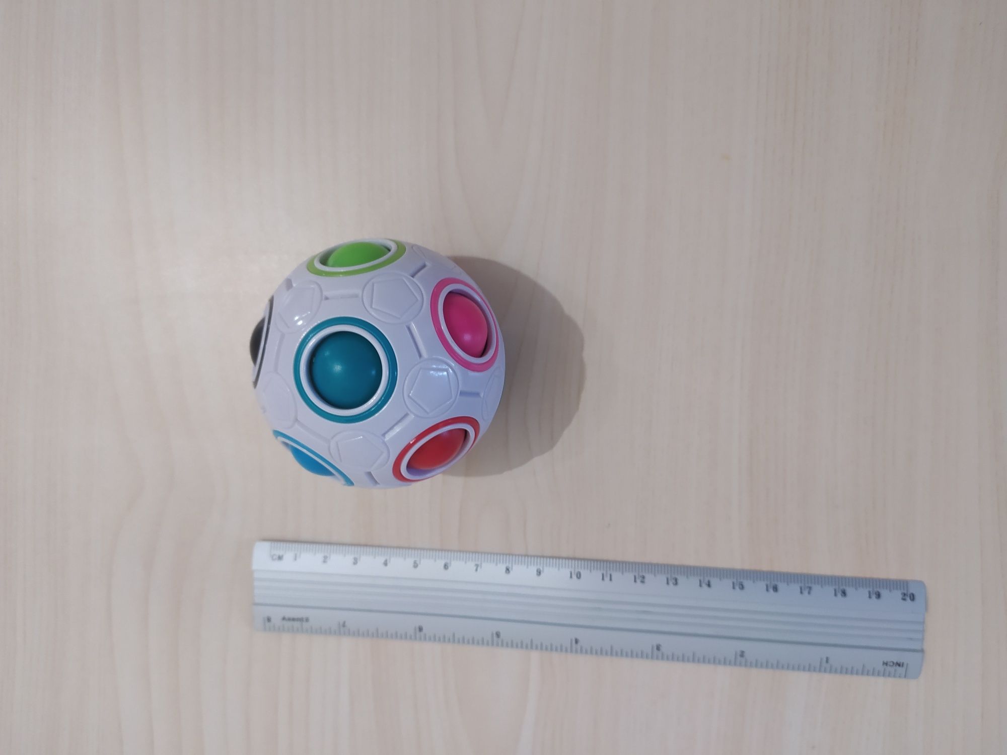 Головоломка антистресс игрушка мячик Simple Dimple Magic Rainbow Ball