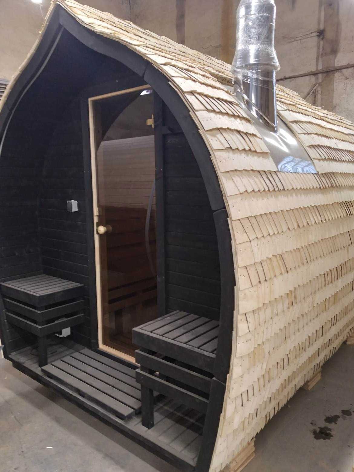 Transport W CENIE!!! Sauna ogrodowa BRZOZOWY LIŚĆ 3m x 2,5m