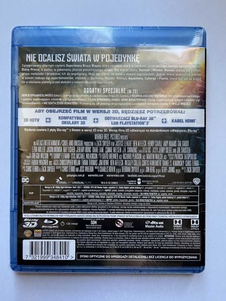 Liga Sprawiedliwości [Blu-Ray 3D]+[Blu-Ray] Folia