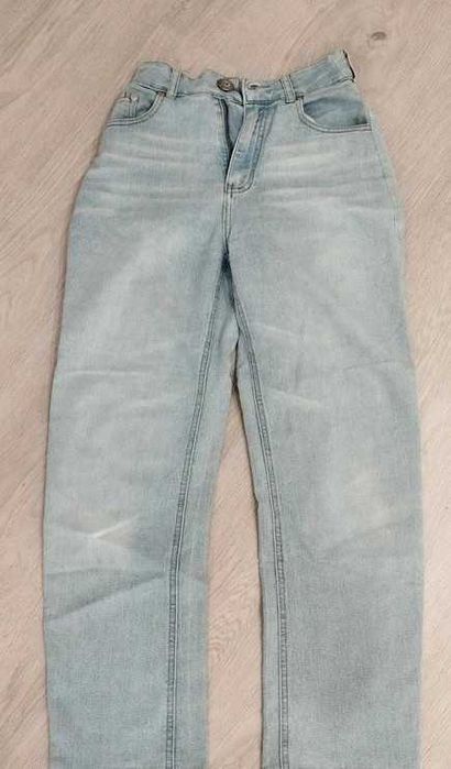 spodnie jeansowe jasne 36 S luźne nogawki