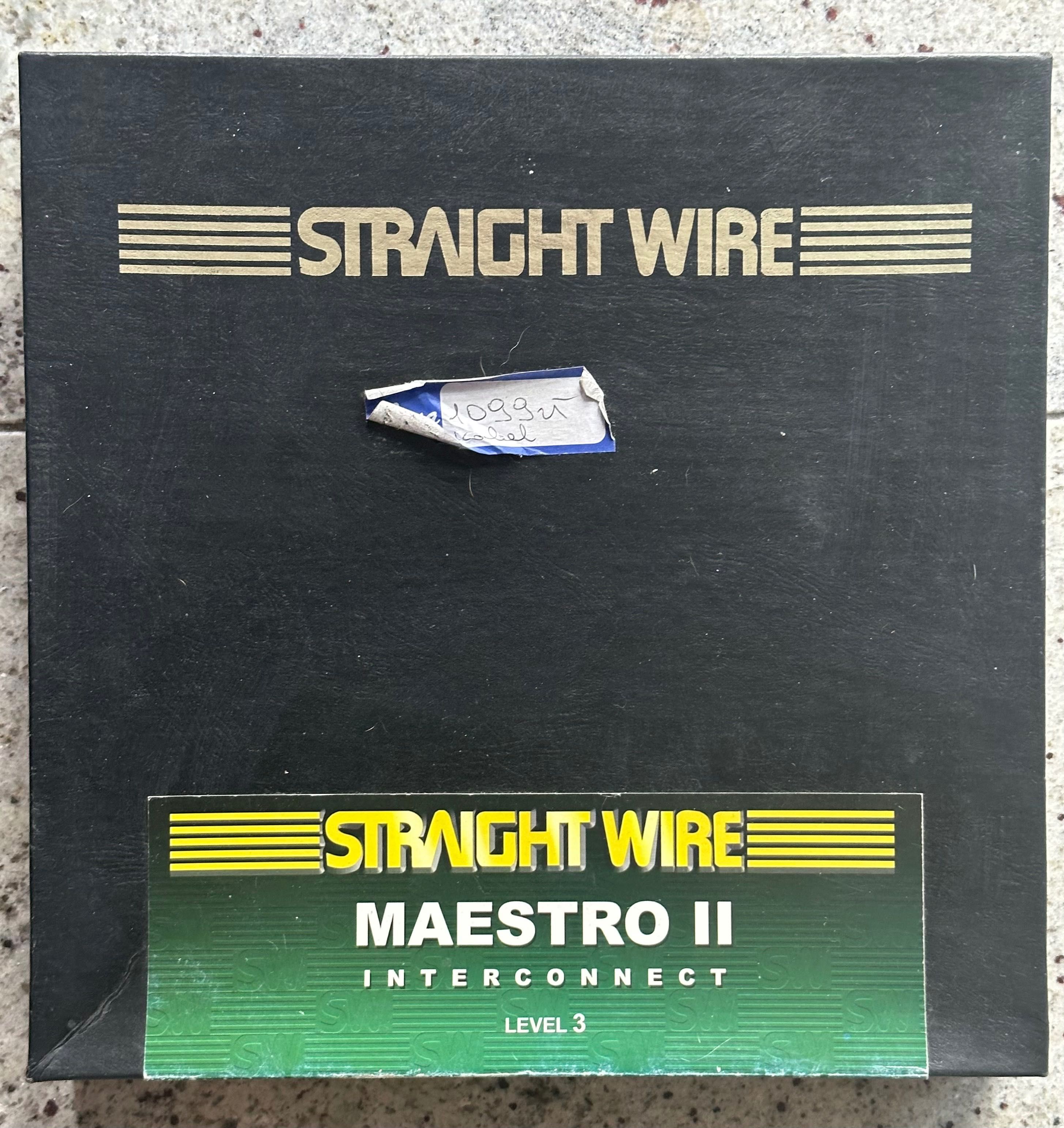 Interconnect STRAIGHT WIRE Maestro II 1m TANIO