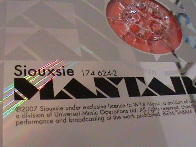 Siouxsie Sioux Mantaray płyta CD z 2007 roku.