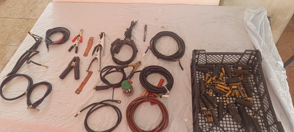 Ligadores cabos de massa máquina soldar