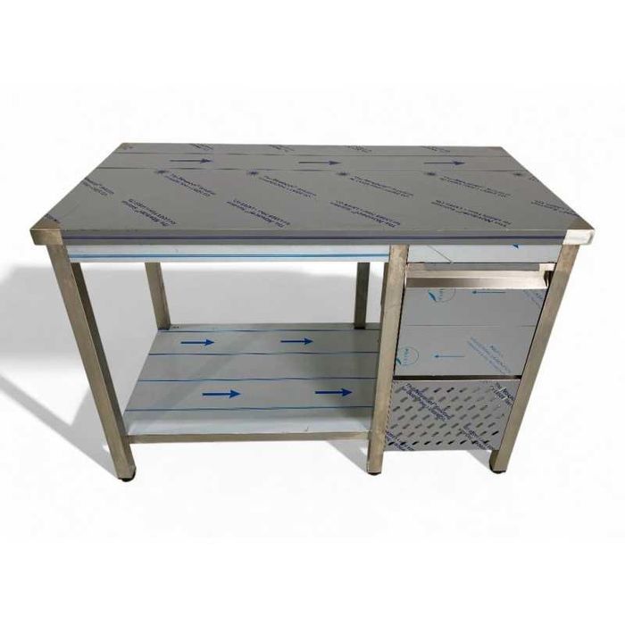 Bancada 1200x600x850mm C/ 1 Tulha de Café Lado Direito