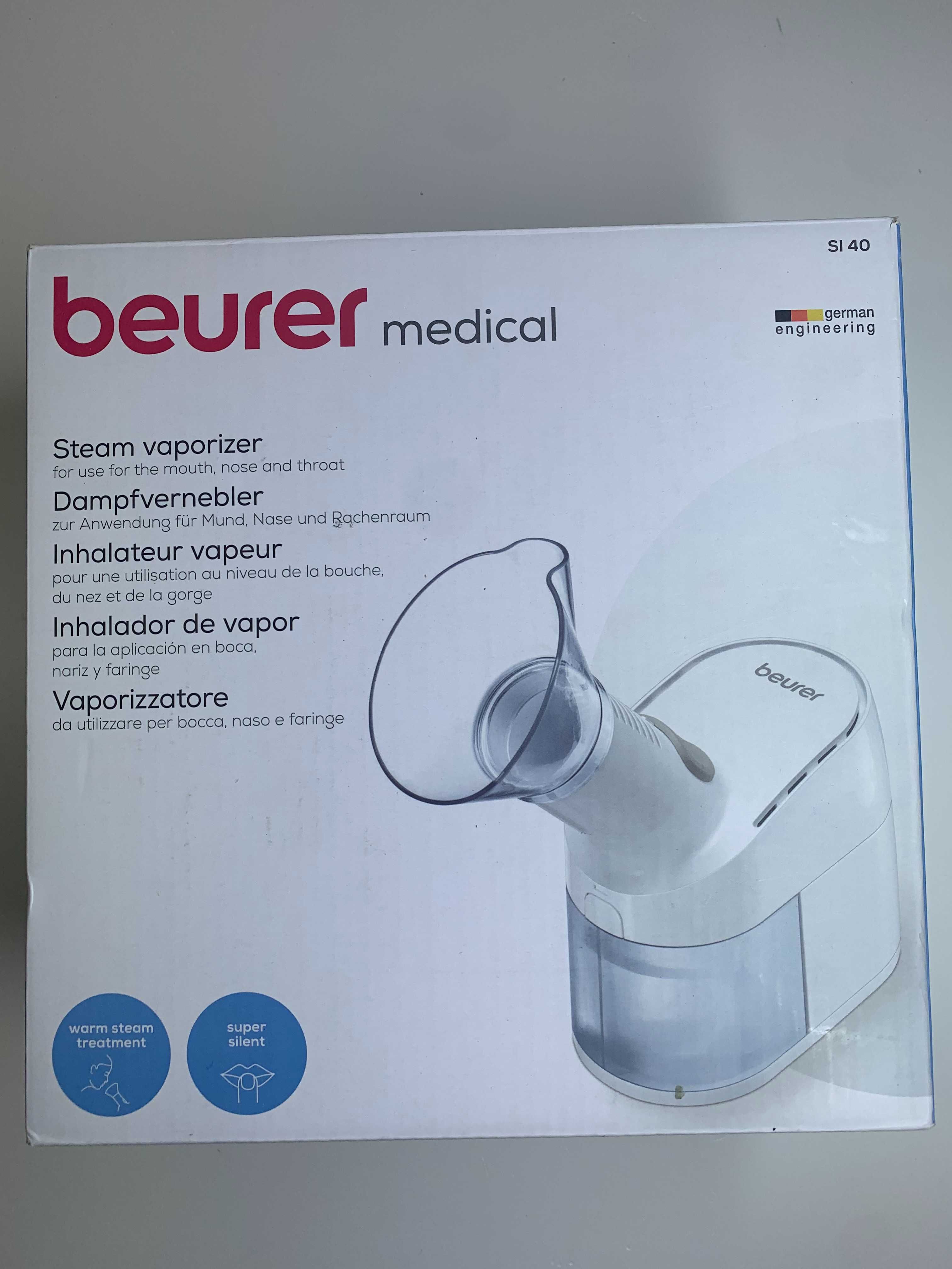 Beurer SI 40 Inhalator Nebulizator parowy 60ml do ust nosa i gardła