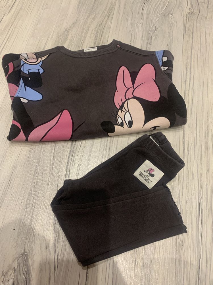 Bluza i legginsy Zara 92 myszka minnie