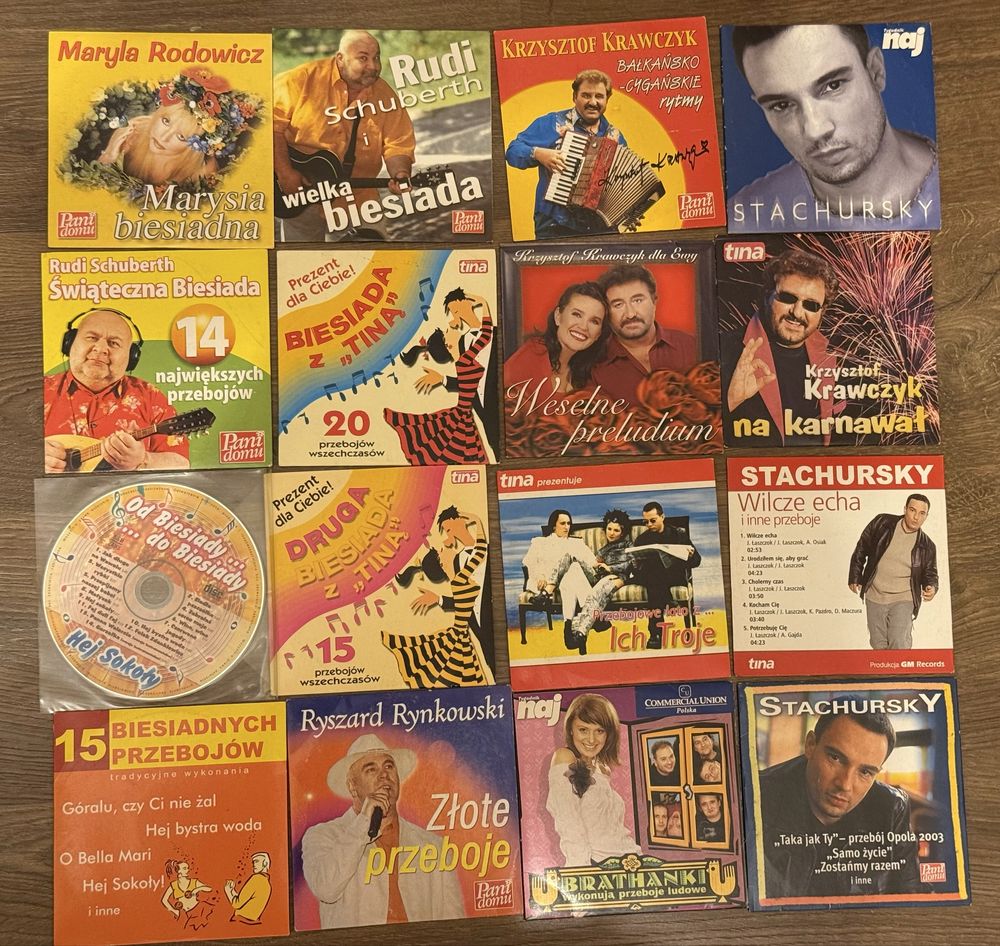 Komplet - płyty CD - muzyka biesiadna i nie tylko