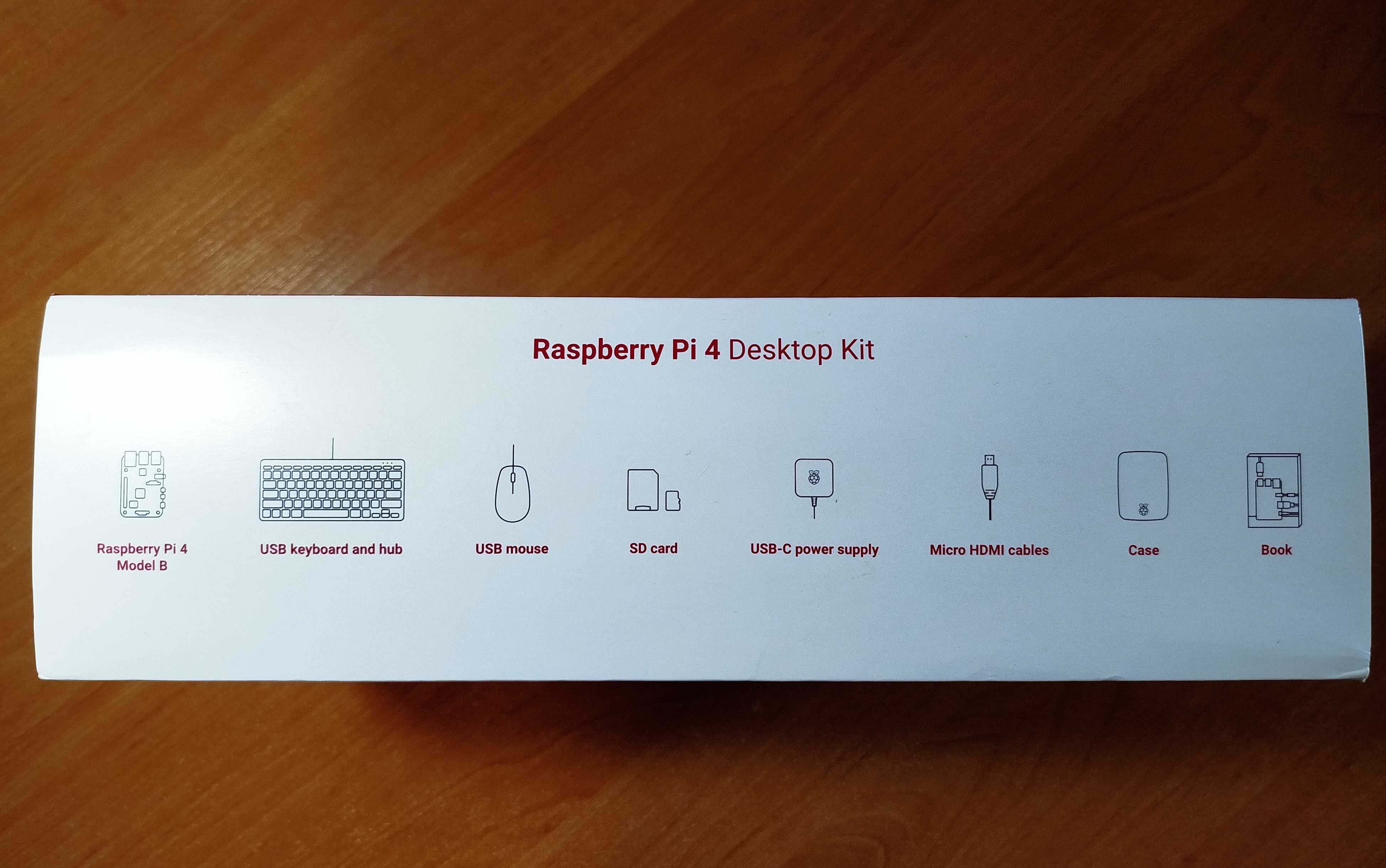 Клавиатура, мышка, корпус от набора Raspberry Pi 4 Dekstop Kit