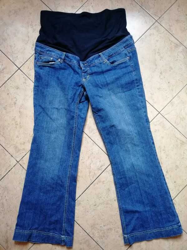 Spodnie ciążowe z jeansu, rozm. 46
