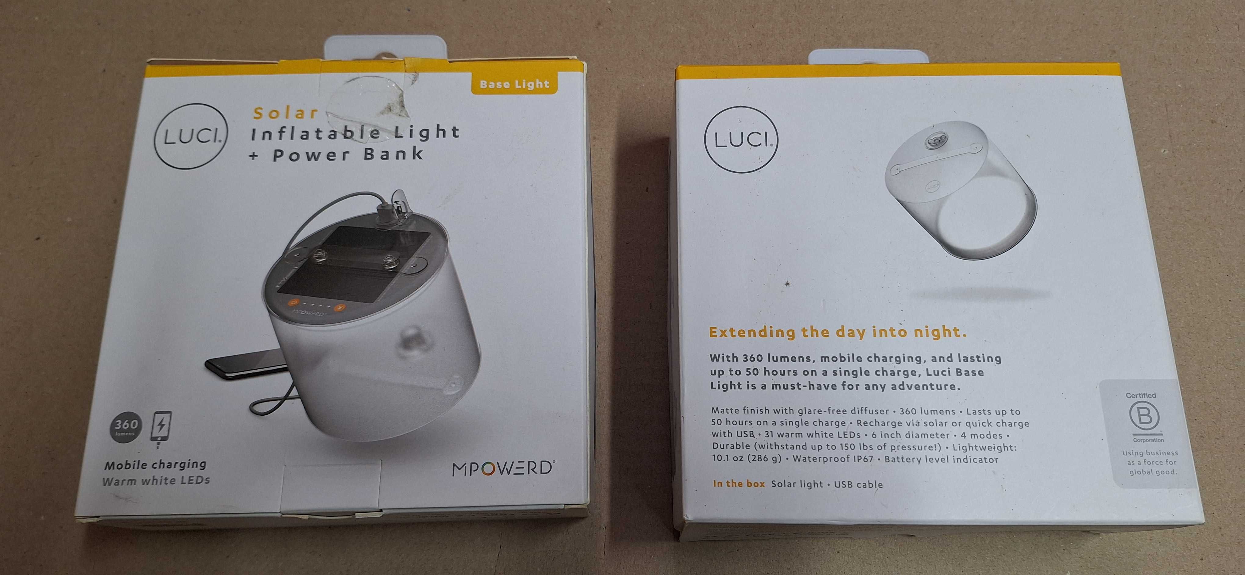 LUCI MPOWERD Солнечная лампа, светильник, фонарь 50 часов света