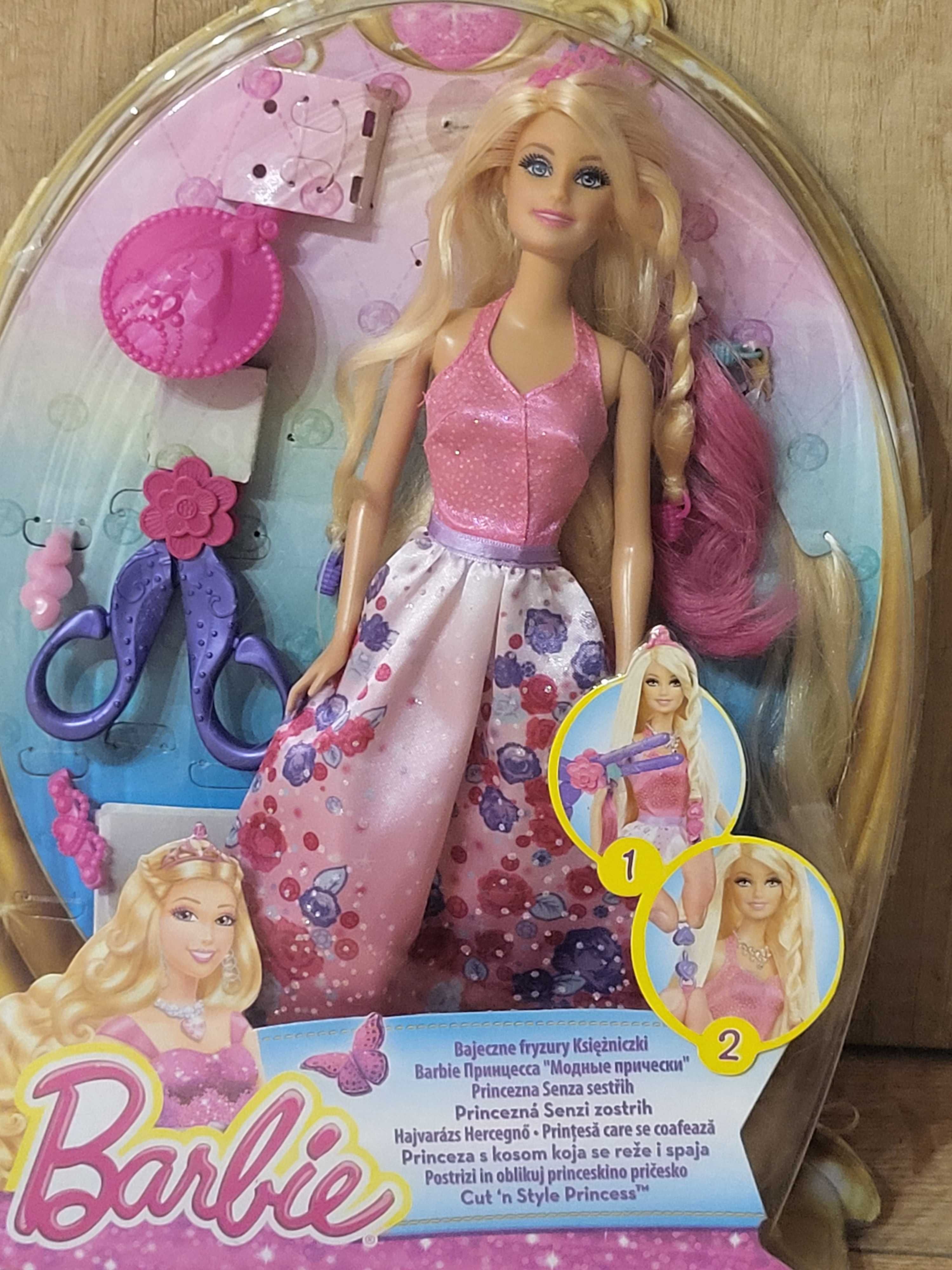 Lalka Barbie Bajeczne fryzury księżniczki