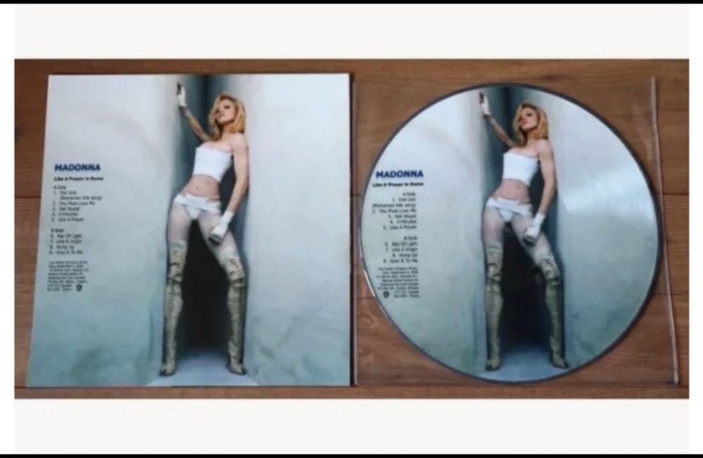 Madonna picture disc vinyl Live in Rome