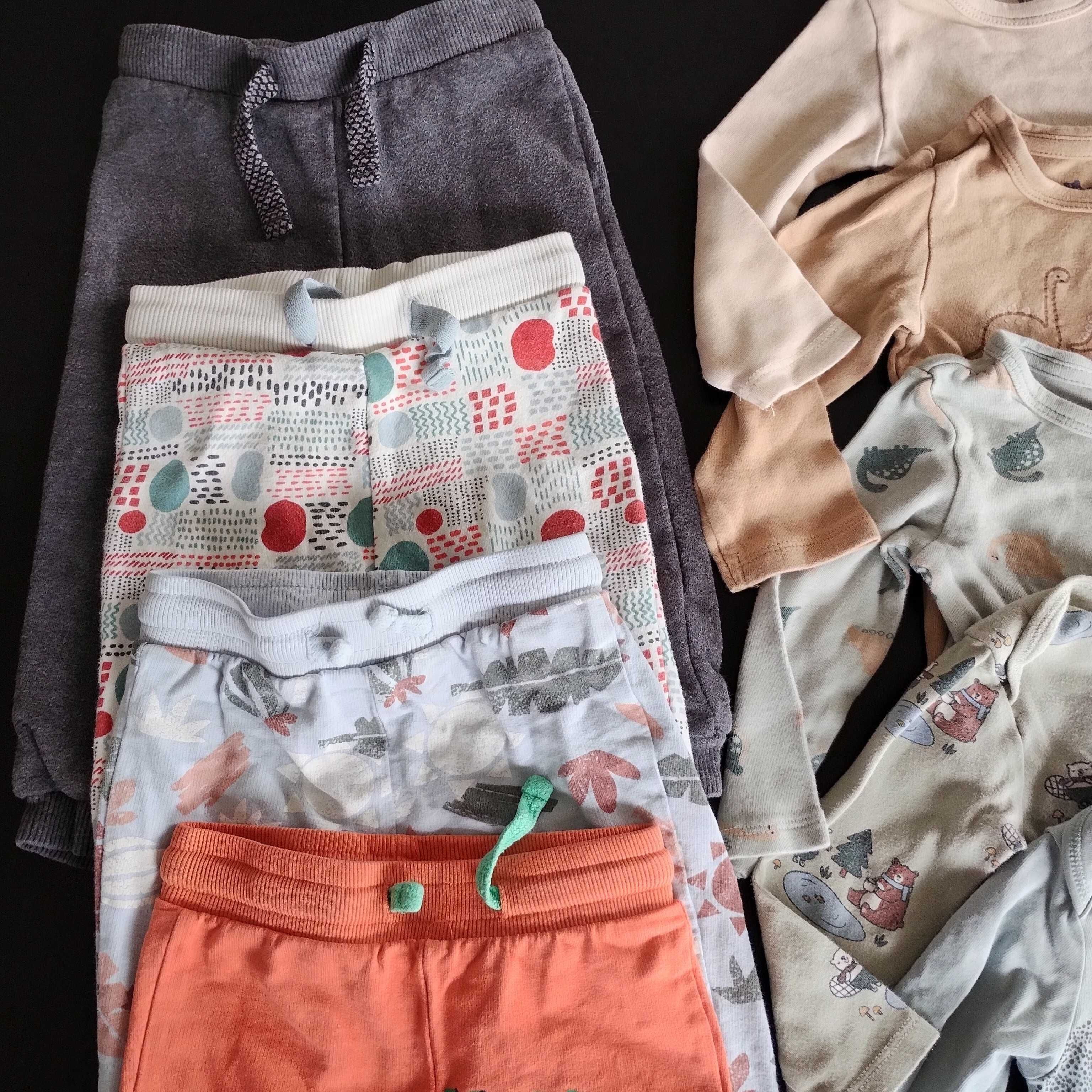 Komplet zestaw ubranek C&A Zara dla chłopca rozm. 80 stan bardzo dobry