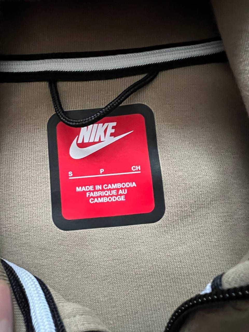 ОРИГІНАЛ! Кофта Nike Tech Fleece Fz Wr Beige S | FB7921-247
