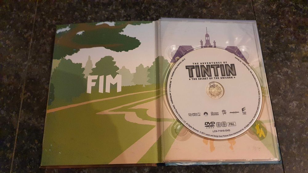 DVD As Aventuras de Tintin - O Segredo do Licorne + Livro
