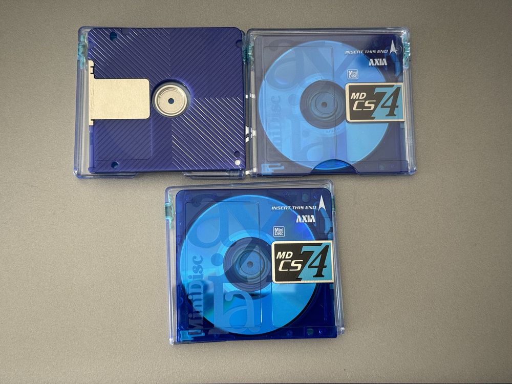 Minidisc Axia MD CS 74 - 3 szt - jak nowe