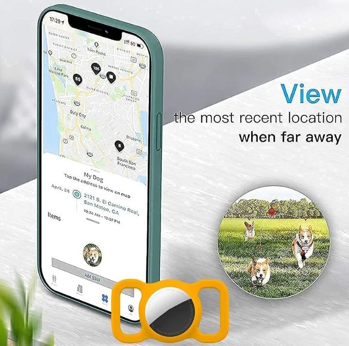 Sylikonowy futerał na Airtag na obroże dla zwierząt GPS ,Apple Locator