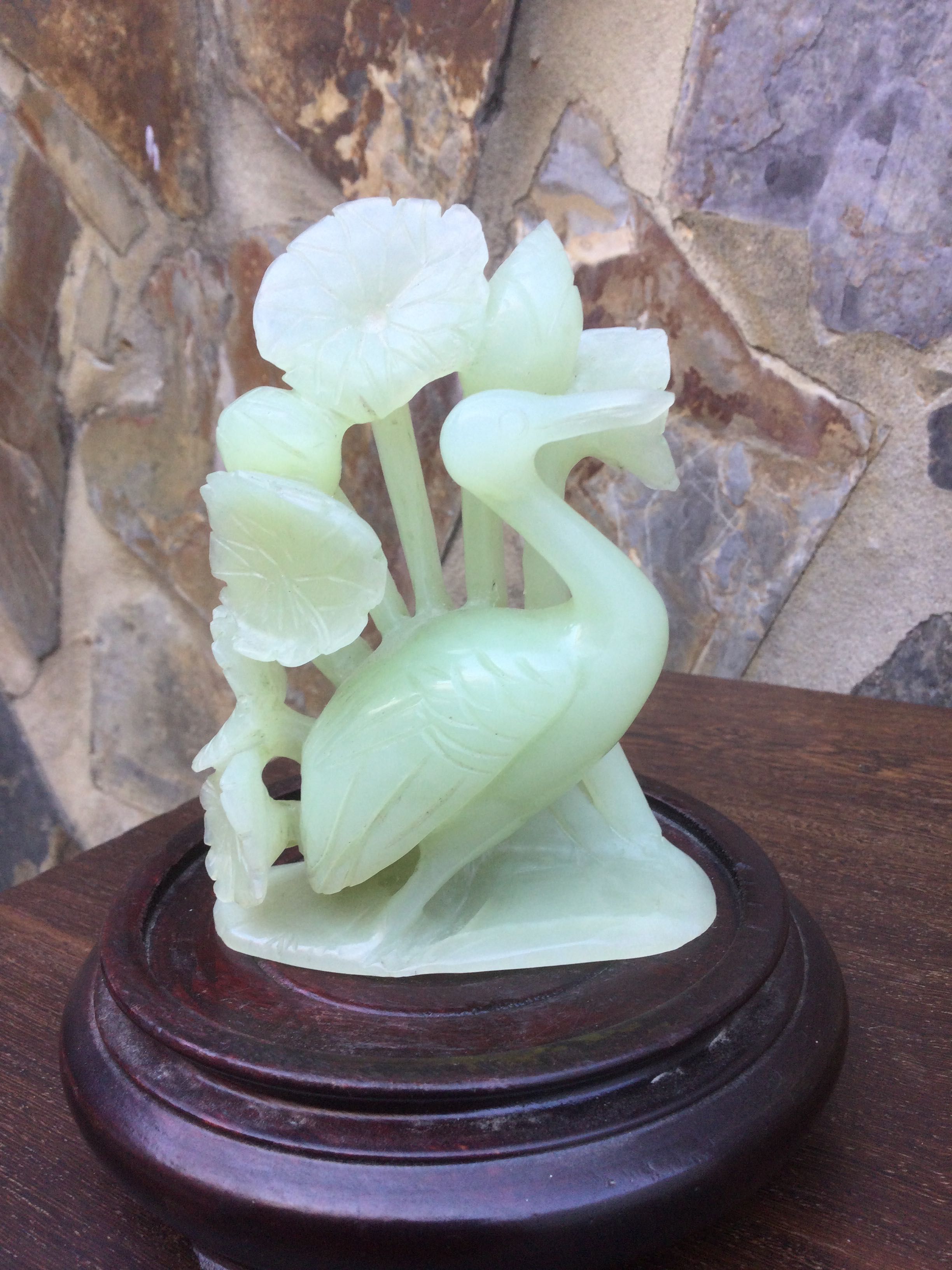 Escultura Chinesa jade Branco Imperial 12 cm séc XIX China