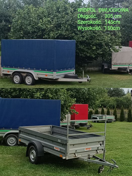 Wypożyczalnia przyczep / przyczepka do wynajęcia / dłuzyca / laweta