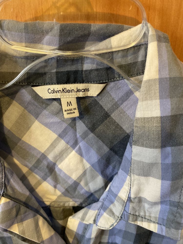 Bluzka bezrękawnik kratka calvin klein M