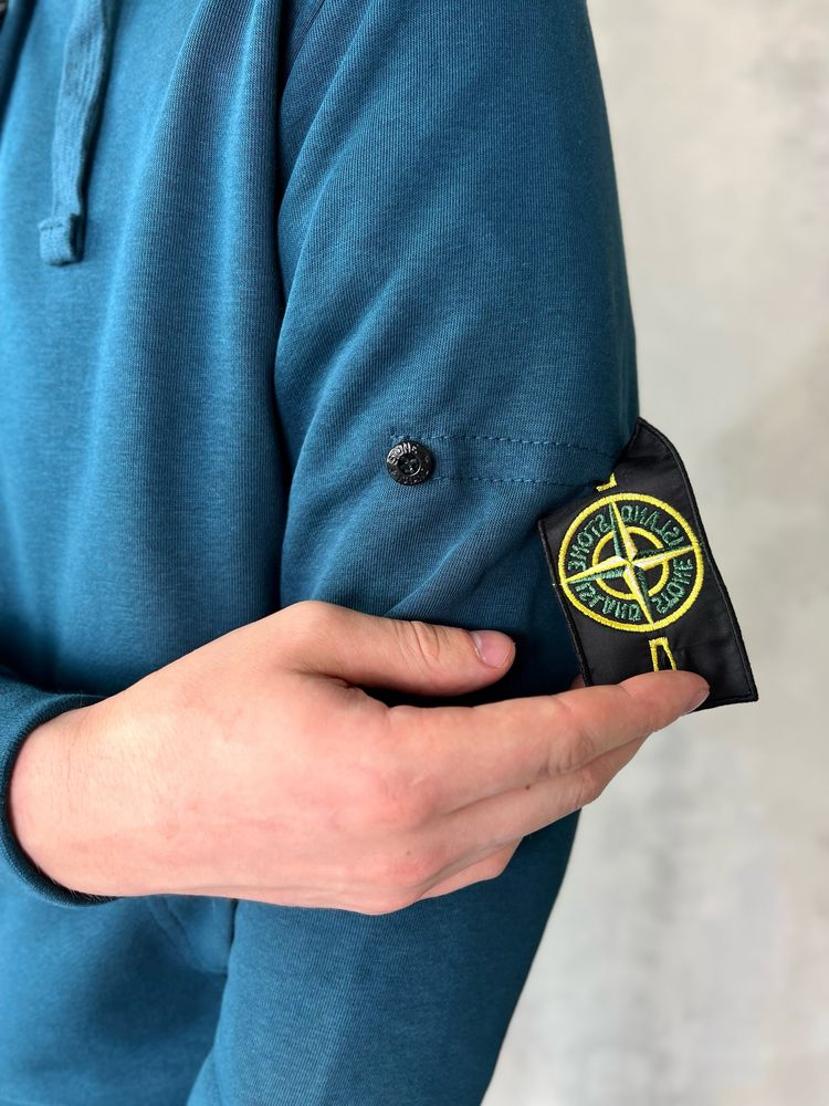 Зіп худі Stone Island | Кофта Стон Айленд | Стонік Чоловічий Синій