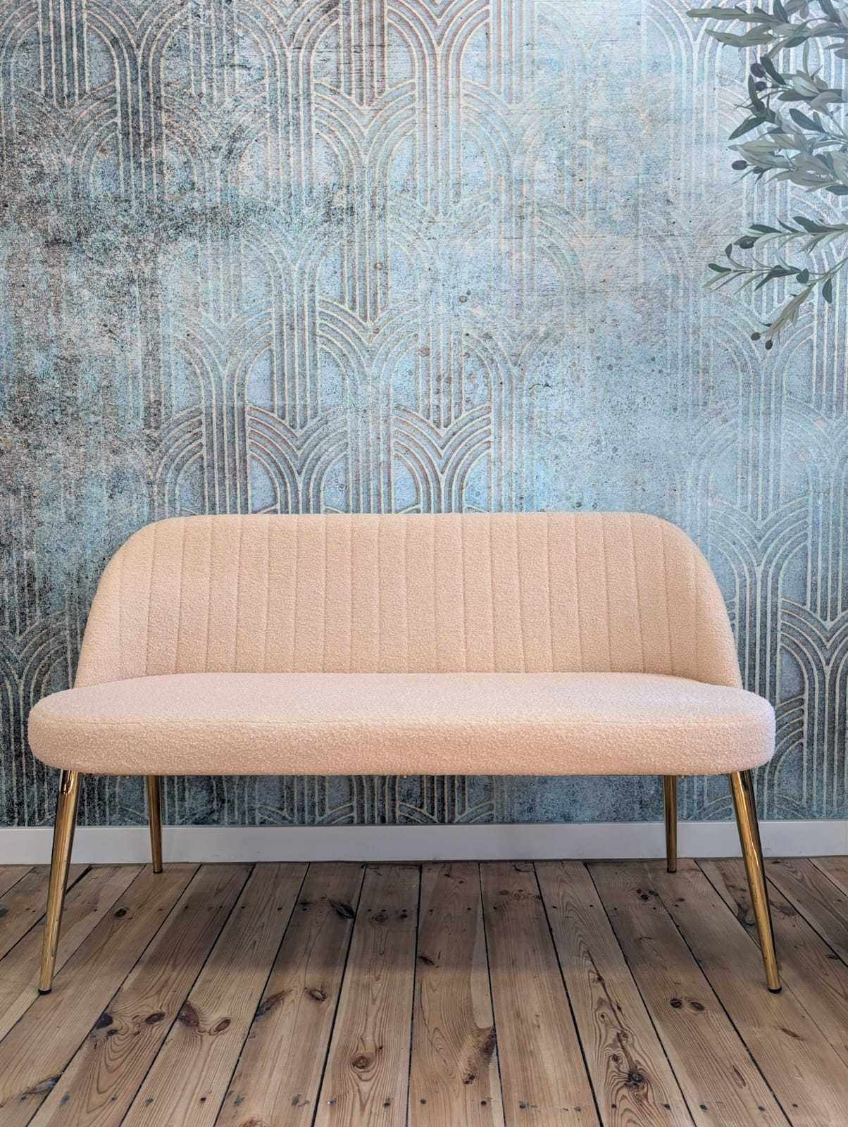 Sofa 2 osobowa boucle Teddy Light rose