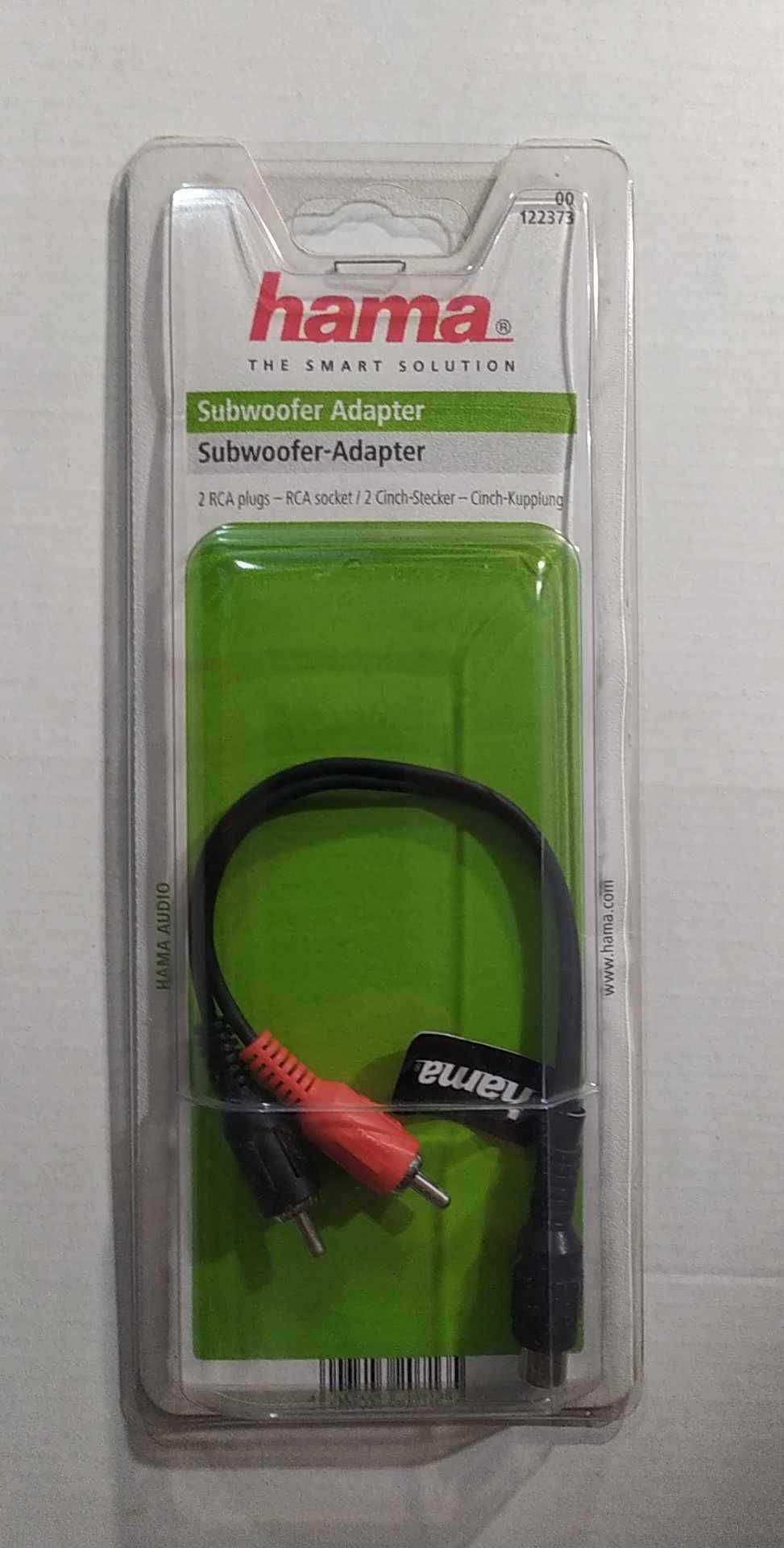 Adapter Cinch - 2x Cinch RCA subwoofer HAMA