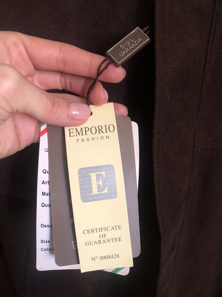 Замшева куртка Emporio Fashion L -розміру