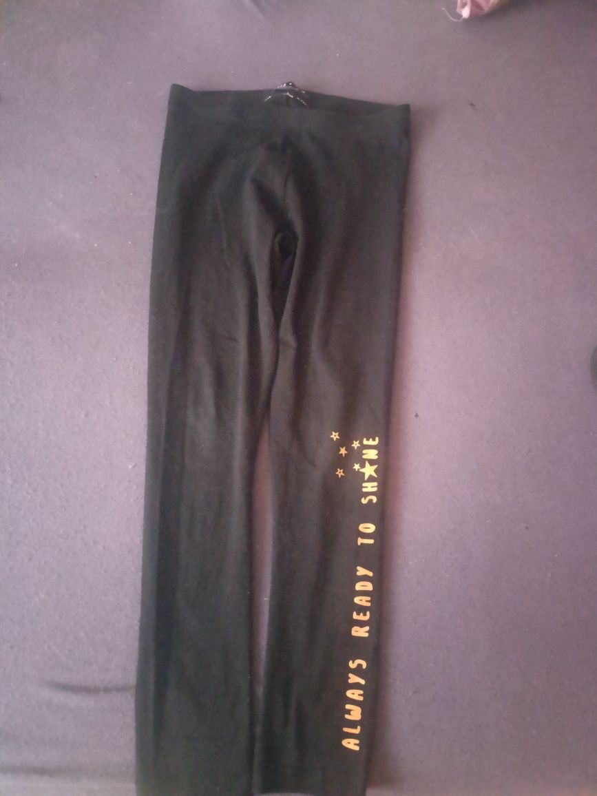 Czarne legginsy dla dziewczynki