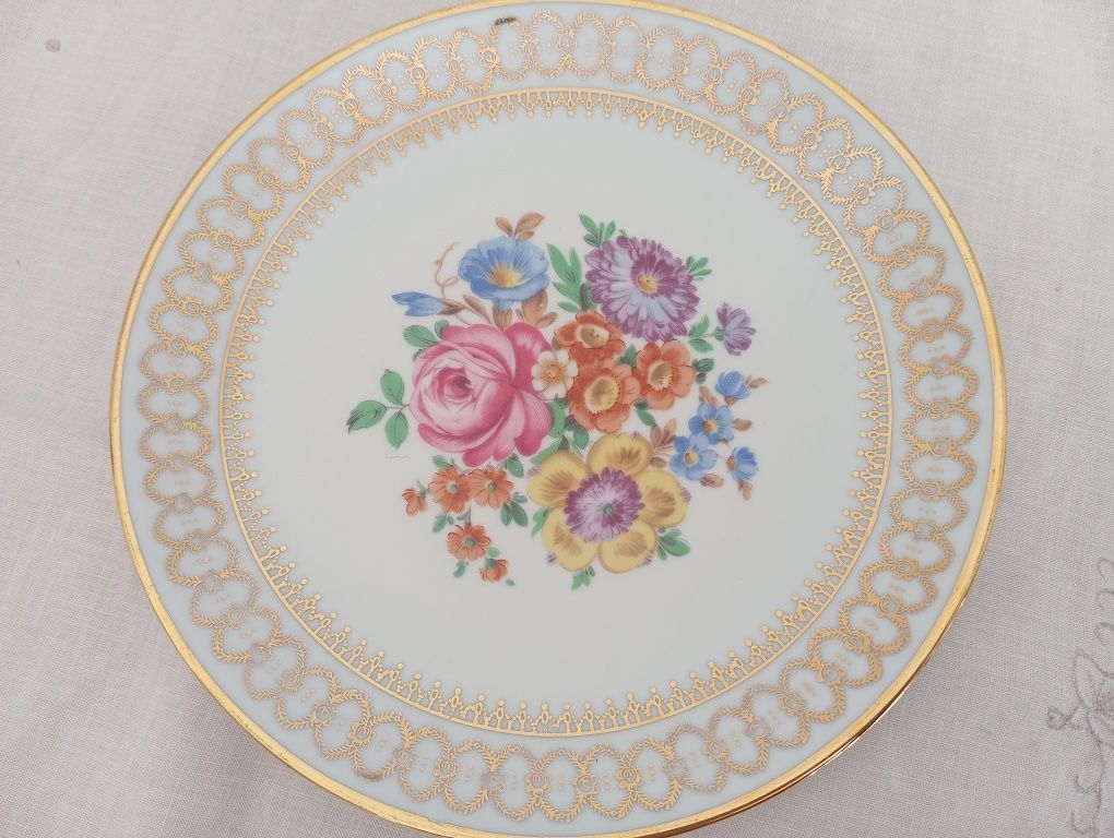 Trio de Chá porcelana antiga Alemanha Ocidental