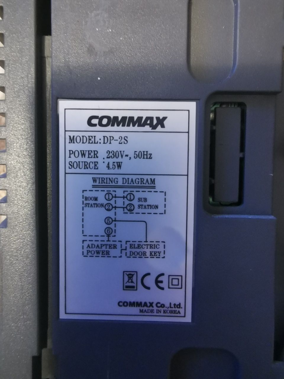 Telefone e campainha da COMMAX
