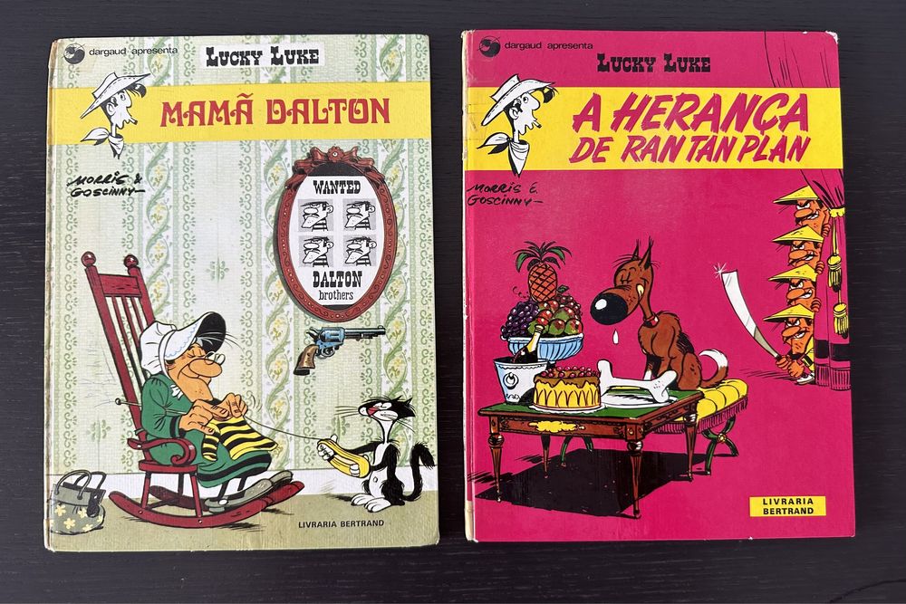 Livros Lucky Luke de 1974 - edições clássicas