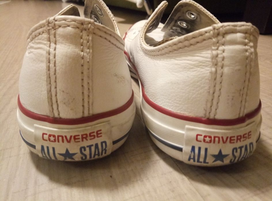 Кеды белые Converse натуральная кожа размер 39.5 в хорошем состоянии