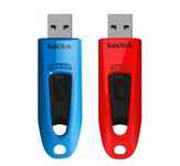 PenDrive SanDisk Ultra 2x32GB 130 MB/s  Niebieski Czerwony