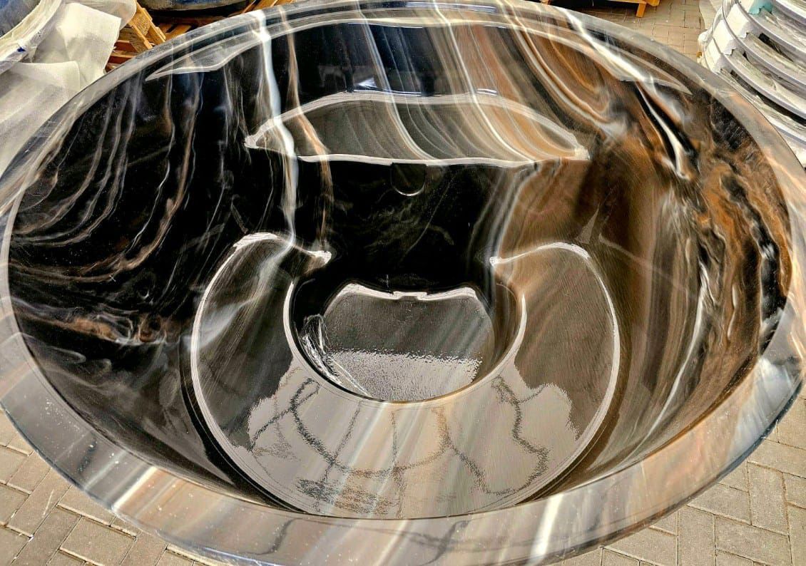 AKRYL system SPA Jacuzzi, wanna z hydromasażem, piec wewnętrzny