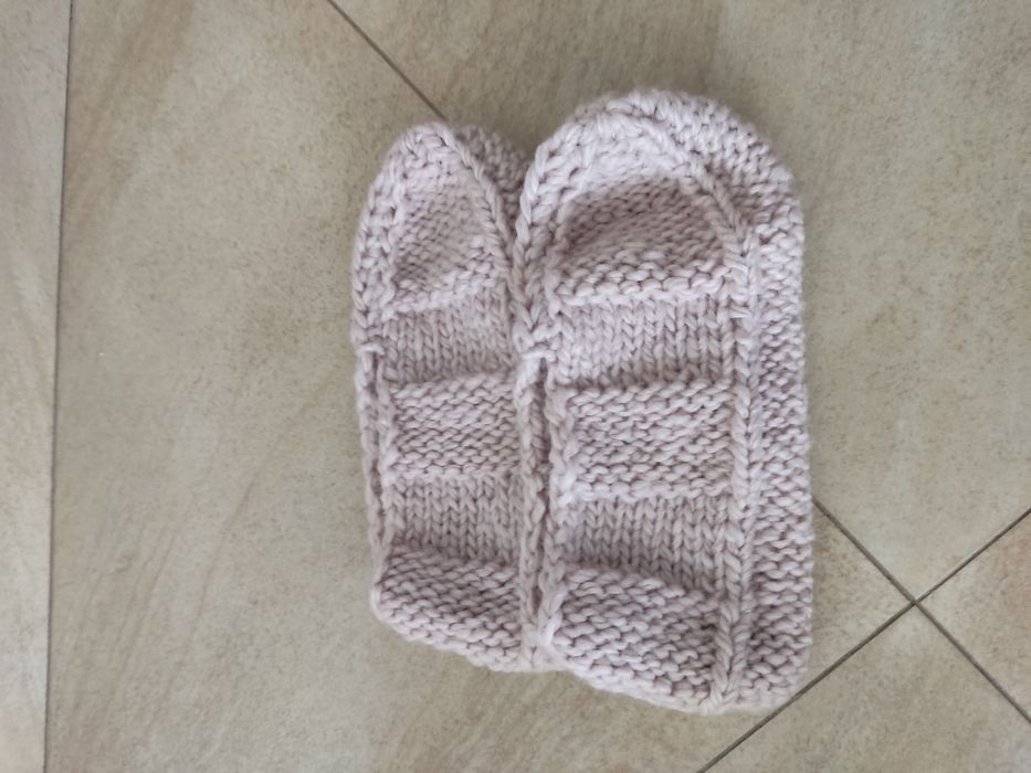 Kapcie wełniane ręcznie robione 38-40