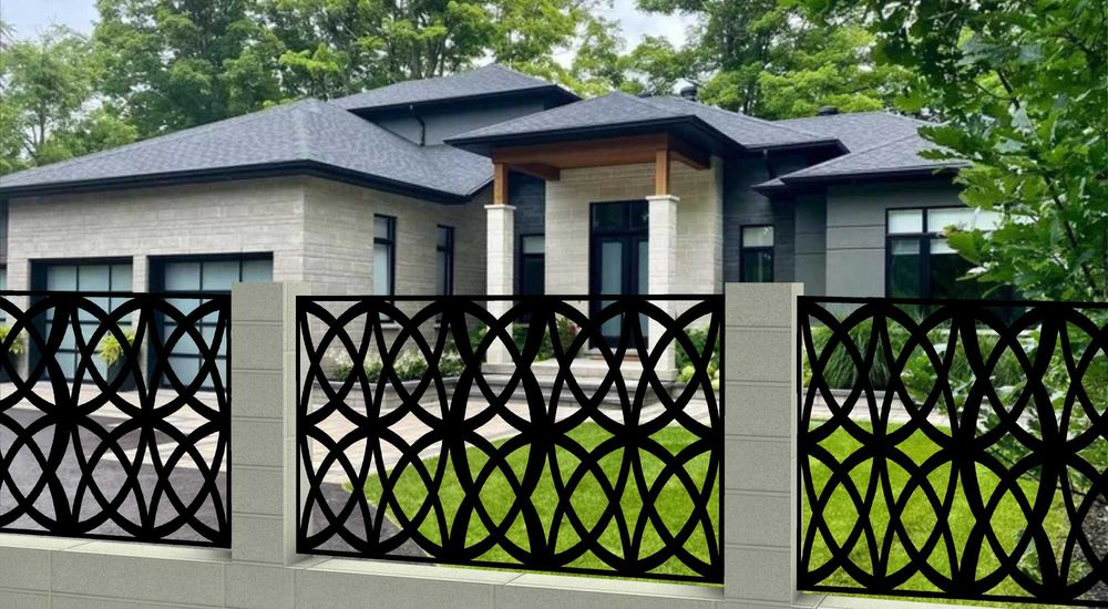 Przęsło ogrodzeniowe panel ażurowy cięcie dekoracyjne pod wymiar CNC