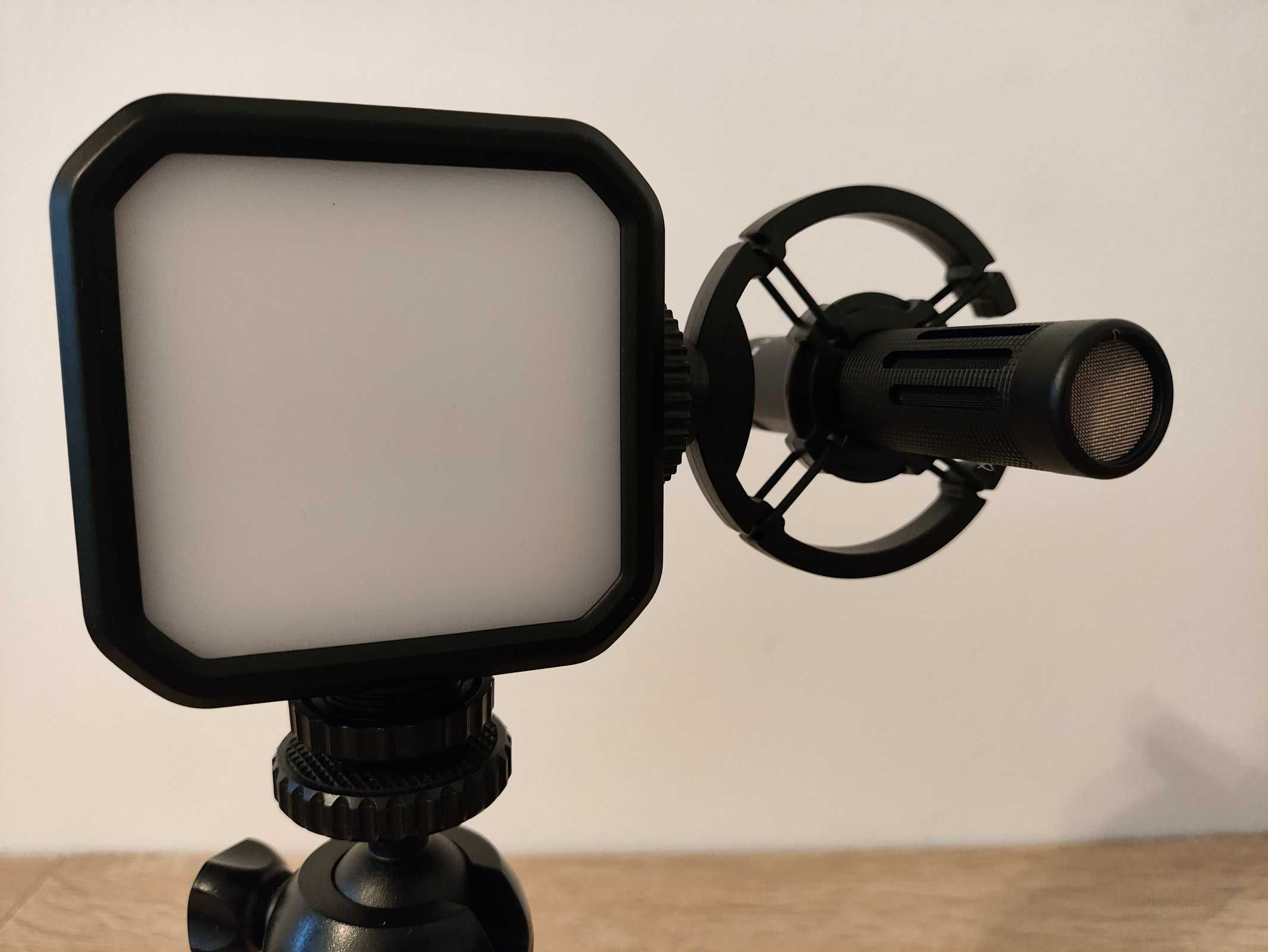 Mozos VLK1 Vlogging kit statyw, lampa, mikrofon zestaw do vlogowania