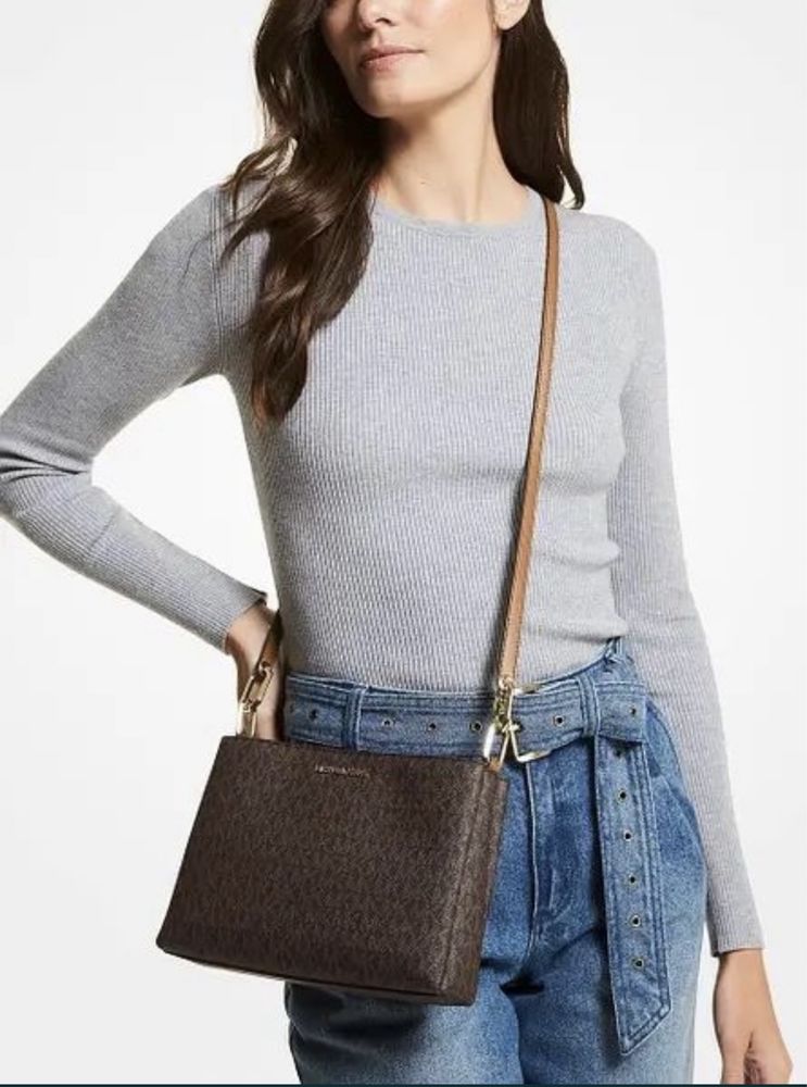 Сумка Michael kors Trisha Medium Logo Crossbody Bag